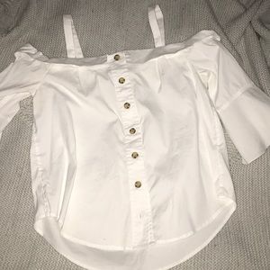 White off the shoulder blouse